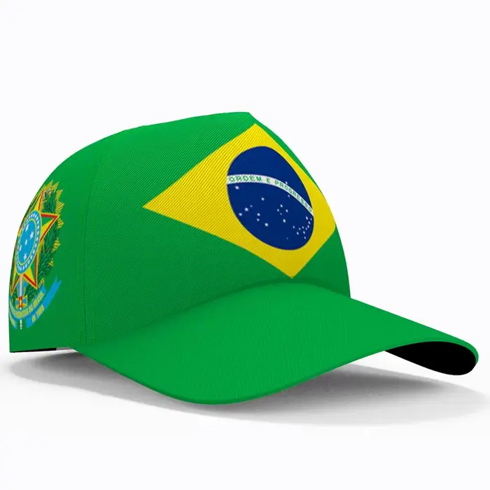 Casquette de baseball du Brésil avec nom, numéro et logo pour hommes et femmes, idéale pour supporter l'équipe nationale, voyages, matchs de football et occasions spéciales