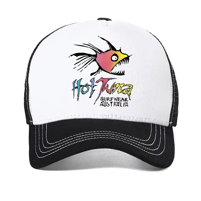 Casquette de baseball pour homme avec motif graphique de surf et thon, idéale pour l'été, motif de p