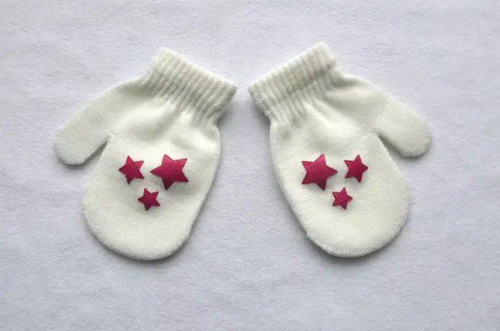1 paire de gants chauds Anti-préhension de dessin animé, mitaine de Protection pour bébé, mignon uni