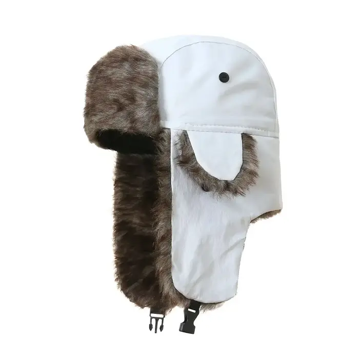 Chapeau d'hiver russe Ushanka pour hommes, casquette de pilote de Style militaire avec cache-oreille
