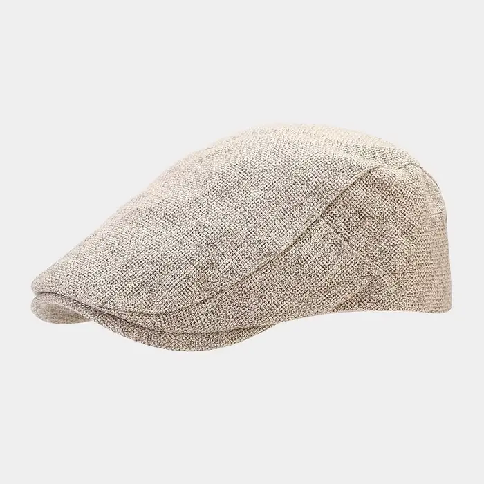 Bérets en lin vintage pour hommes et femmes