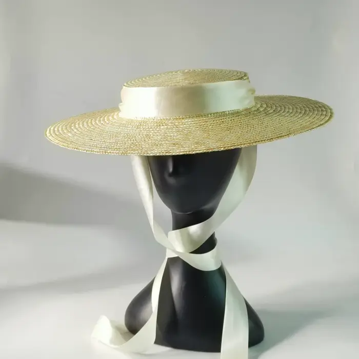 Chapeau de paille chic français pour femme