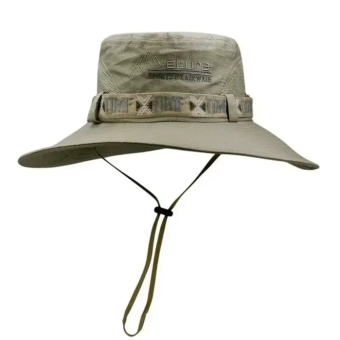 Chapeau seau d'été à large bord pour hommes, Protection UV, Style Panama, chapeau de soleil de plage