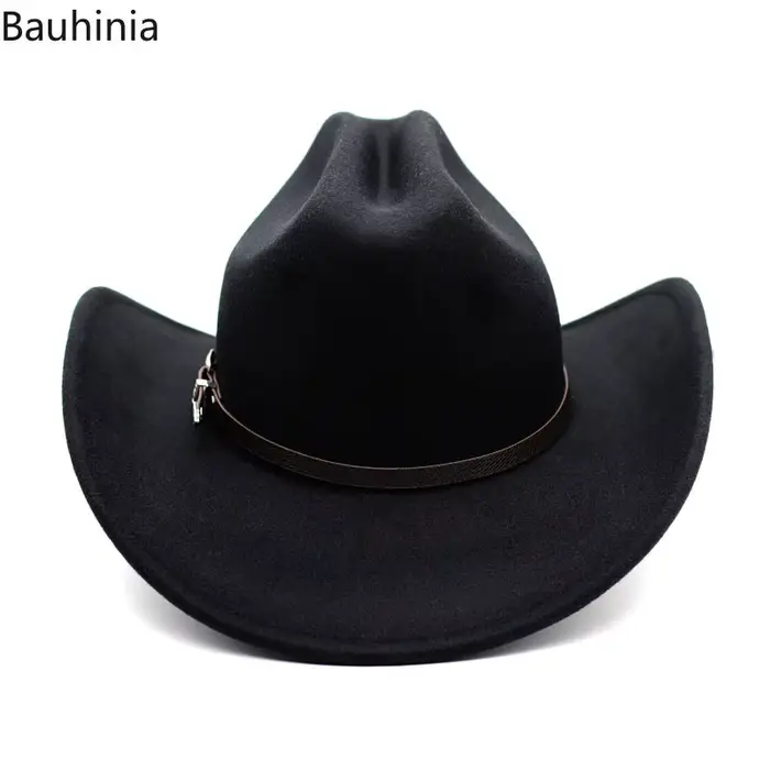Easy Honia-Chapeau de cowboy occidental vintage pour hommes et femmes