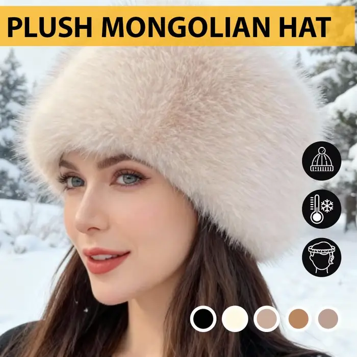 Chaud en plein air fille cache-oreilles femmes chapeaux d'hiver fausse fourrure bandeau moelleux russe casquettes
