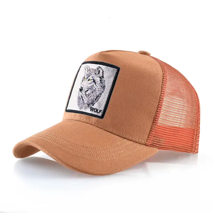 Casquette de Baseball avec Patch de loup brodé pour hommes