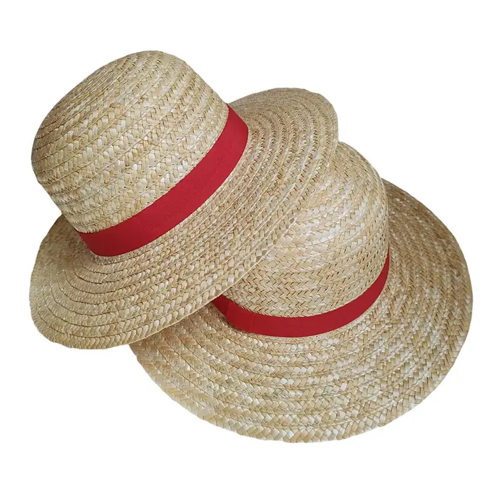 Chapeau de paille Luffy Anime cosplay adulte pour Halloween et événements de manga rouge violet