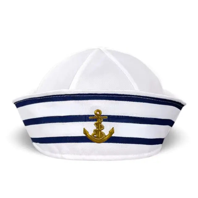 Chapeau de capitaine de marin réglable pour hommes et femmes, Yacht adulte, boule de maquillage, Spa