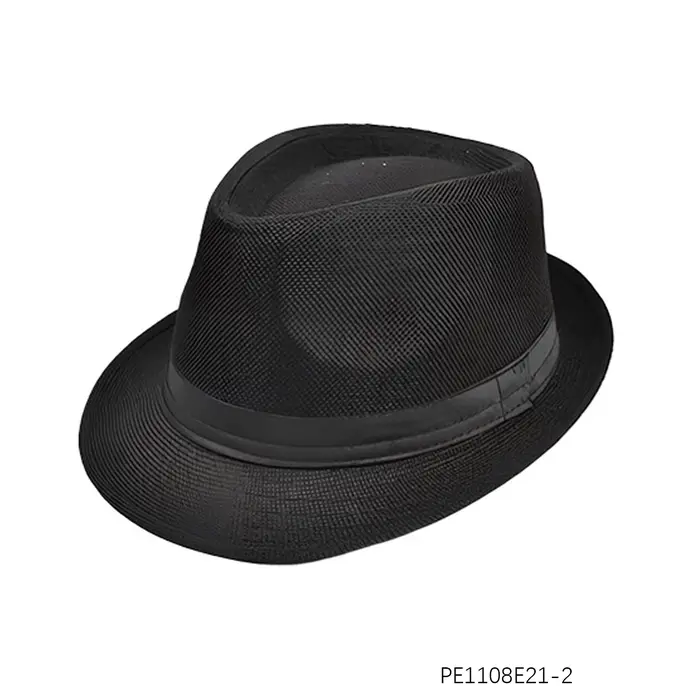 Chapeau haut de forme PESENAR style années 20, chapeau jazz noir uni, chapeau de gentleman britanniq