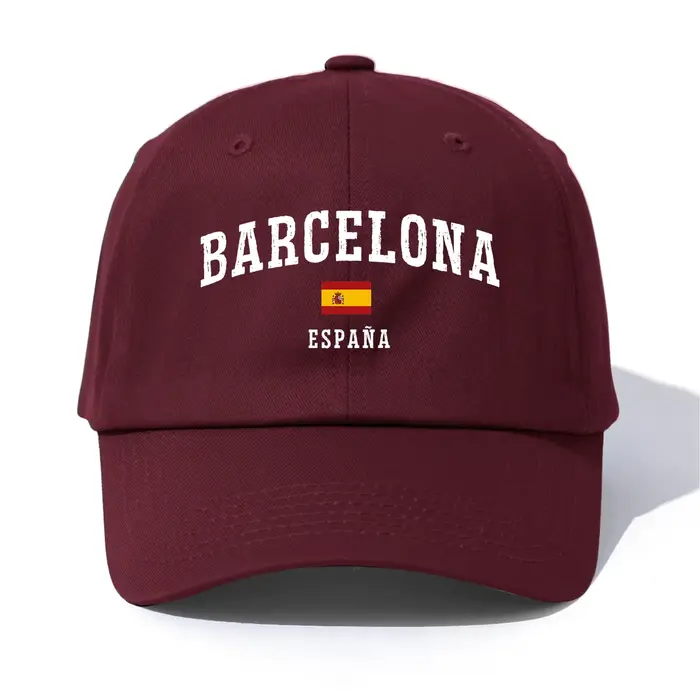 Casquette de baseball imprimée BARCELONA pour adultes