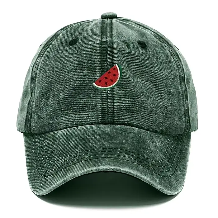 Casquette de Baseball en coton délavé Vintage pastèque personnalisée