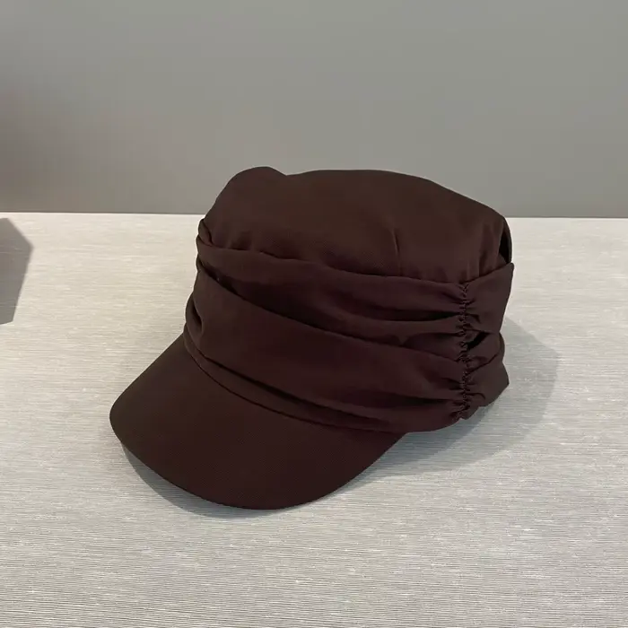 Casquette de style rétro plissée pour femme, nouveau modèle printemps-été, légère et respirante, cas