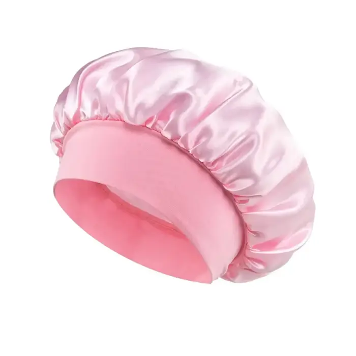 Bonnet en soie douce pour femmes, Double couche lisse, bouton réglable, chapeau de cheveux pour le q