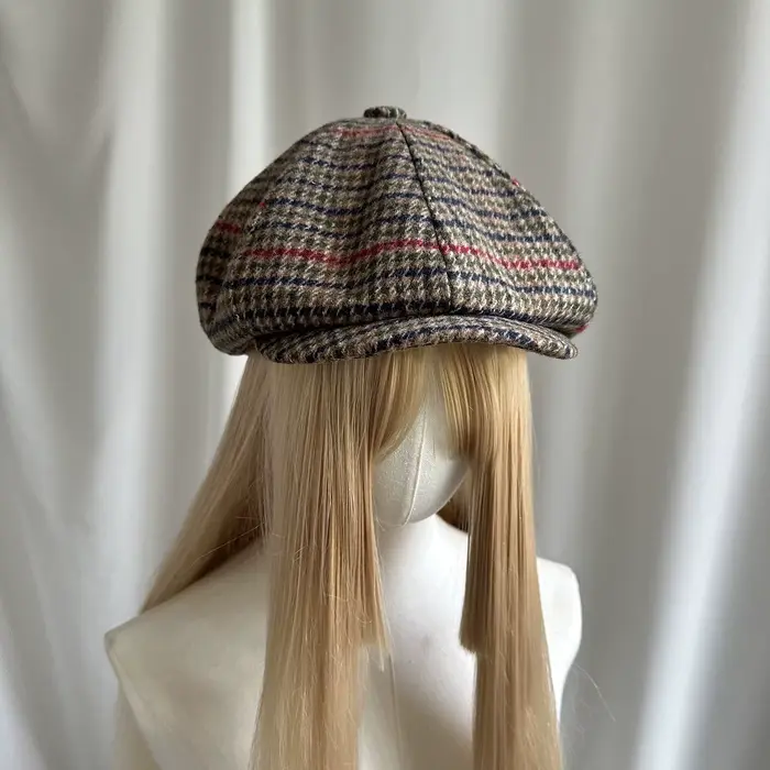 Bérets à carreaux M/L/XL pour hommes, casquettes de gavroche printemps-automne pour hommes et femmes
