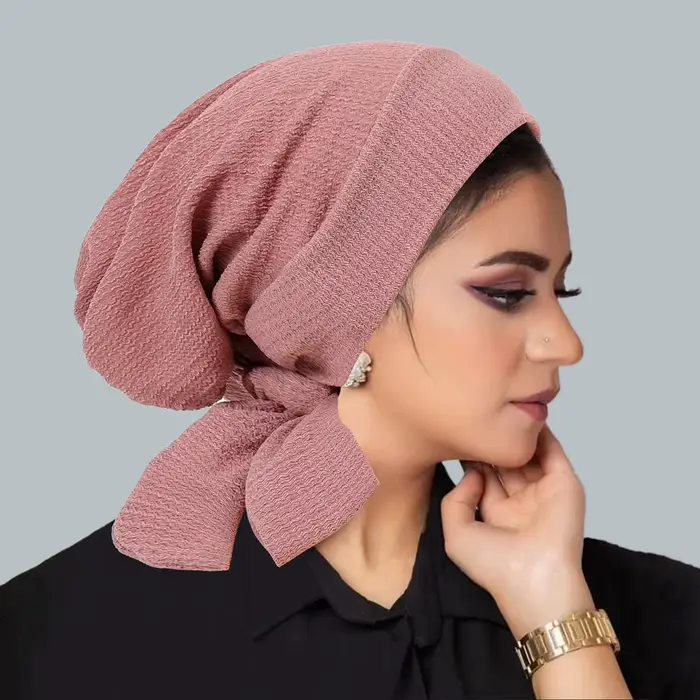 Nouveau chapeau turban à longue queue