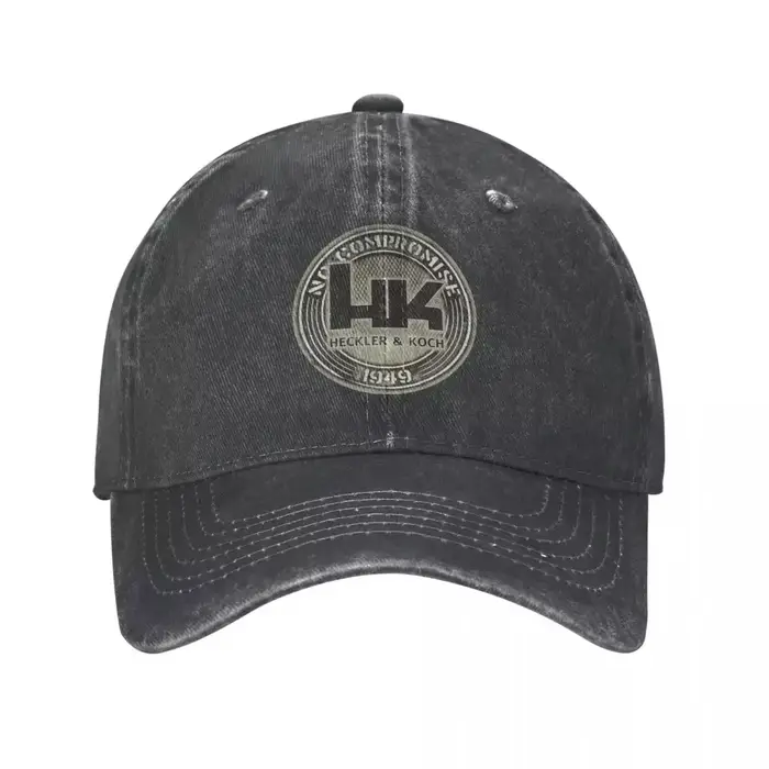 Heckler Koch HK hommes femmes casquette de Baseball en détresse Denim lavé chapeaux casquette rétro 