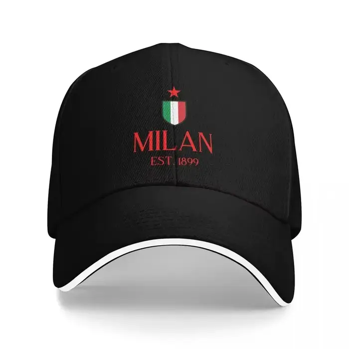 Casquette de Baseball rouge Milan Protection Solaire Polyester Casquette Tactique Hommes Femmes Occasions Décontractées