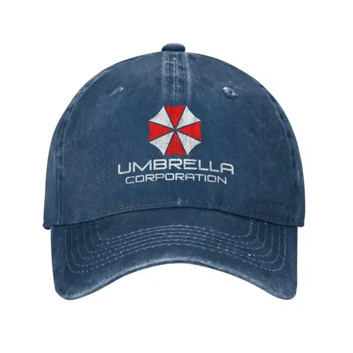 Casquette de baseball Umbrella Corporation pour hommes et femmes, casquette rétro en jean vieilli, c