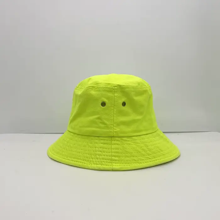 Chapeau seau de couleur fluorescente pour femmes, Logo personnalisé, danse de rue, mode hommes, casq