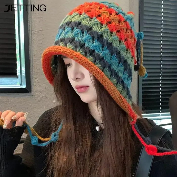 Chapeau rouge d'hiver pour femmes et filles
