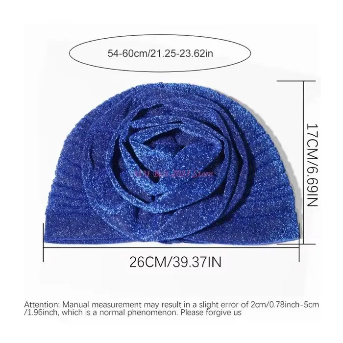 Turban fleuri respirant pour femmes, fil chatoyant, bandana couvre-chef, hijab, bonnet chapeau, couleurs variées, occassions spéciales ```
