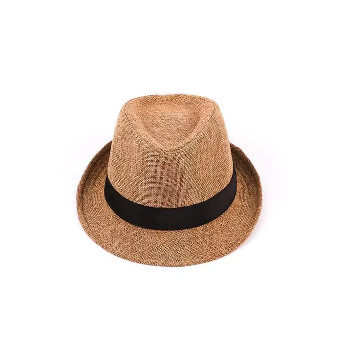 Chapeau haut de forme en coton et lin pour hommes