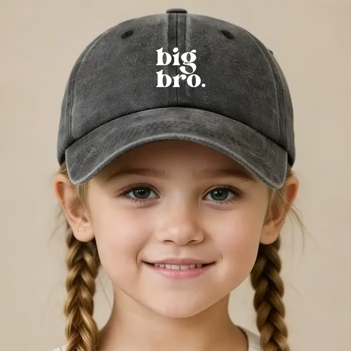 Casquette de baseball unisexe classique délavée style vintage pour garçons et filles de 6 à 12 ans