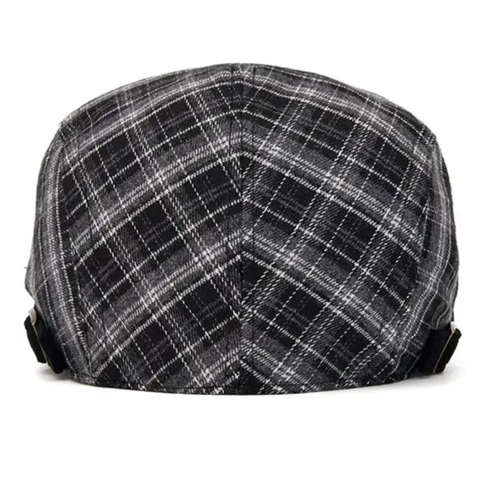 Béret plaid coton polyester réglable pour hommes femmes style rétro chic et décontracté pour toutes les occasions automne hiver