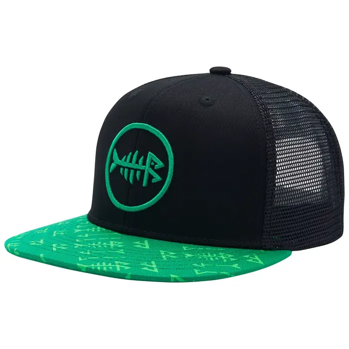 Bassdash Plat Brim Casquette De Camionneur Réglable Snapback Chapeau Maille Retour Pour Hommes Femmes Pêche Chasse