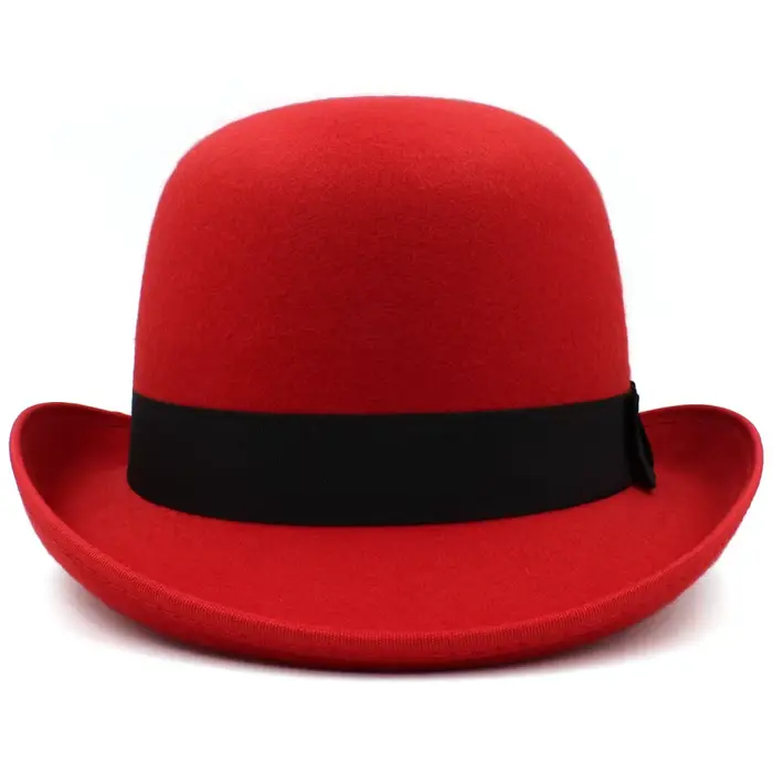 Chapeau melon en feutre pour hommes et femmes