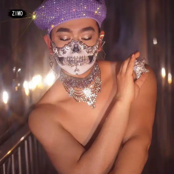 Béret à strass pour femmes