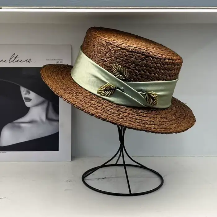 Chapeau haut de gamme français en herbe Lafite, haut de gamme, exquis et élégant, protection solaire