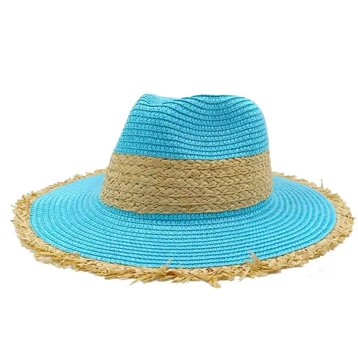Chapeau de paille avec logo M pour hommes et femmes