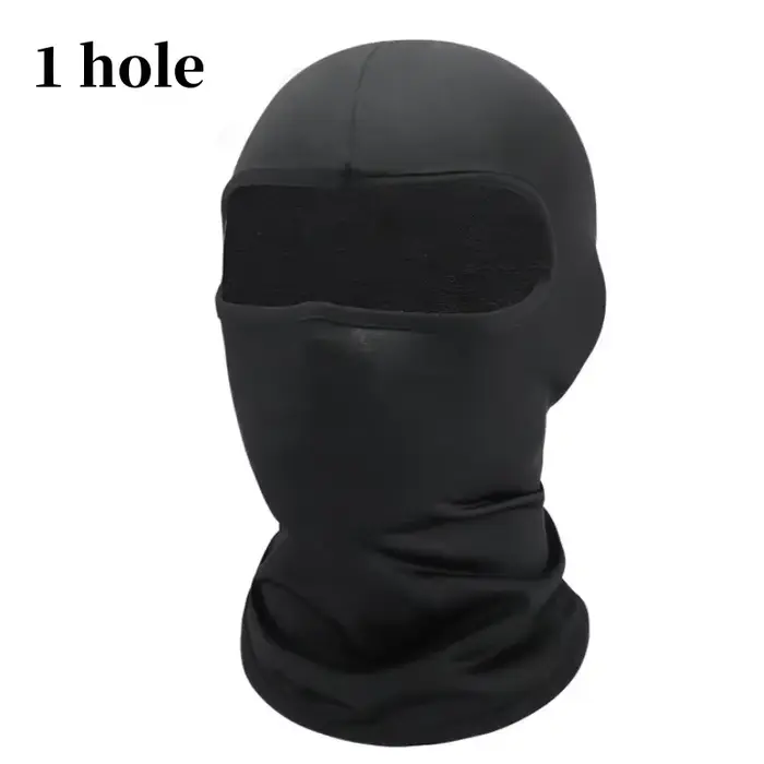 Noir visage complet sans trou couverture chapeau femmes hommes armée tactique Cs cagoule casquette s