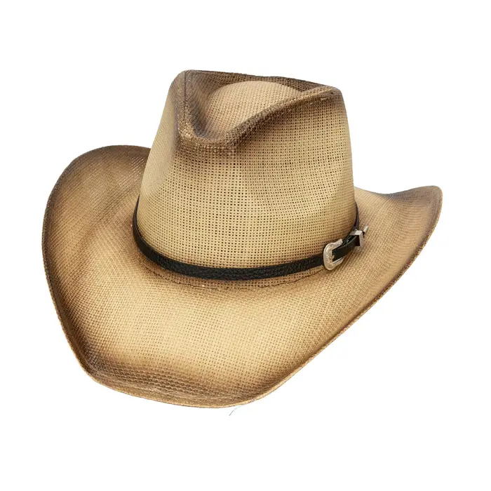 Chapeau de cowgirl en paille kaki pour femmes et hommes, style sport, protection solaire, plage, fête, vacances, occasions spéciales