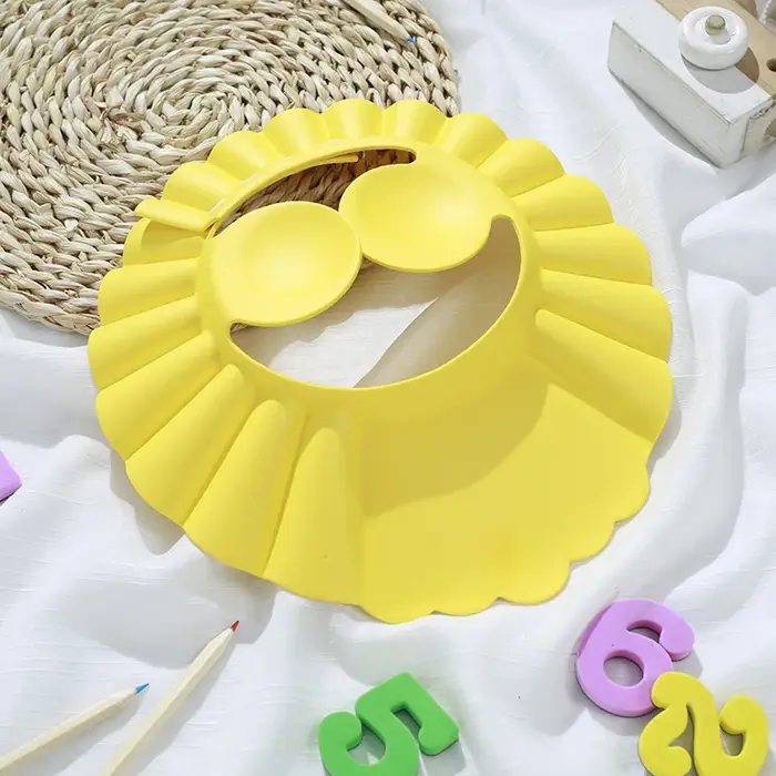 Bonnet souple réglable pour fête prénatale, chapeau de lavage des cheveux pour enfants, Protection d