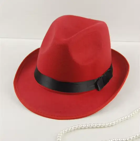 Chapeau en feutre de laine style britannique pour hommes et femmes, grand bord, chaud, pour personne