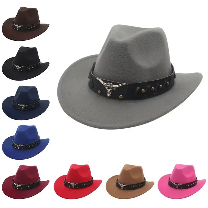 Chapeau de cowboy western tendance à clous