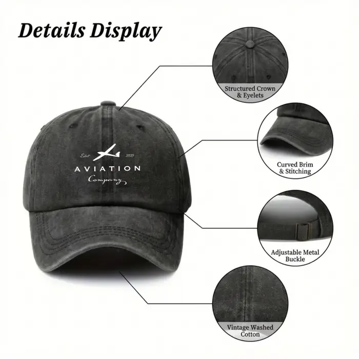 Casquette de baseball Esar Aviation casquette unisexe en coton décontractée logo moderne pour homme et femme four seasons occasions spéciales