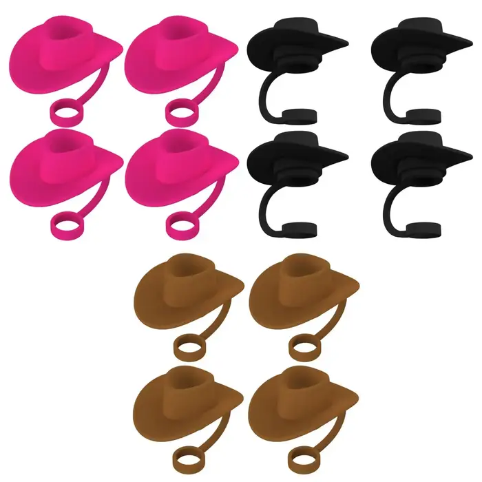Chapeau de cowboy réutilisable en forme de paille