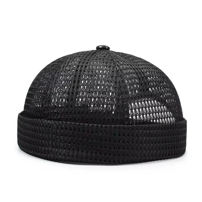 Casquette Docker sans bord en maille respirante, ultra-légère et réglable, pour l'été, style Hip Hop