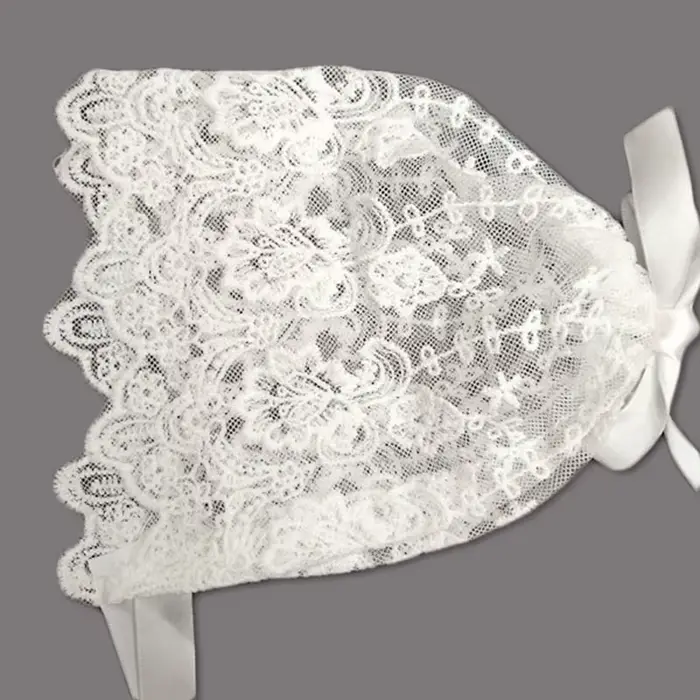 Bonnet en dentelle fleuri pour bébé fille et garçon accessoire de sécurité bébé 0-6 mois occasions spéciales et promenades estivales