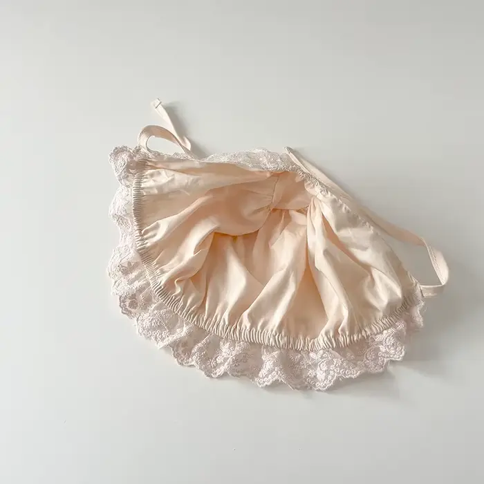 Bonnet en dentelle à fleurs pour bébé fille couvre-chef en coton doux pour nourrissons collection printemps et été occasion spéciale nouveau-né photographie bébé occasions familiales et cadeau pour bébé