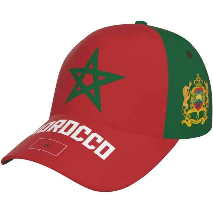 Casquette de Baseball drapeau marocain Cool, impression complète 3D, chapeau réglable unisexe pour a