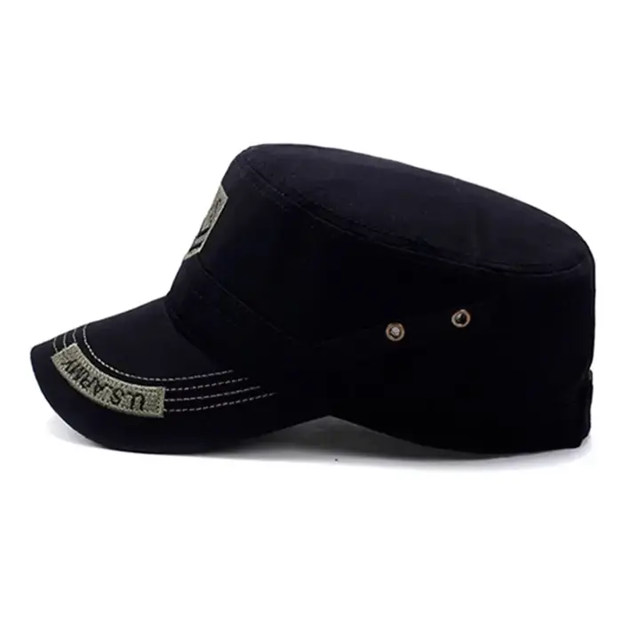 Casquette militaire brodée de lettres américaines