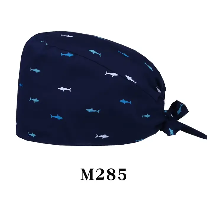 Casquettes de gommage requin pour hommes et femmes, chapeau d'allaitement médical imprimé en coton p