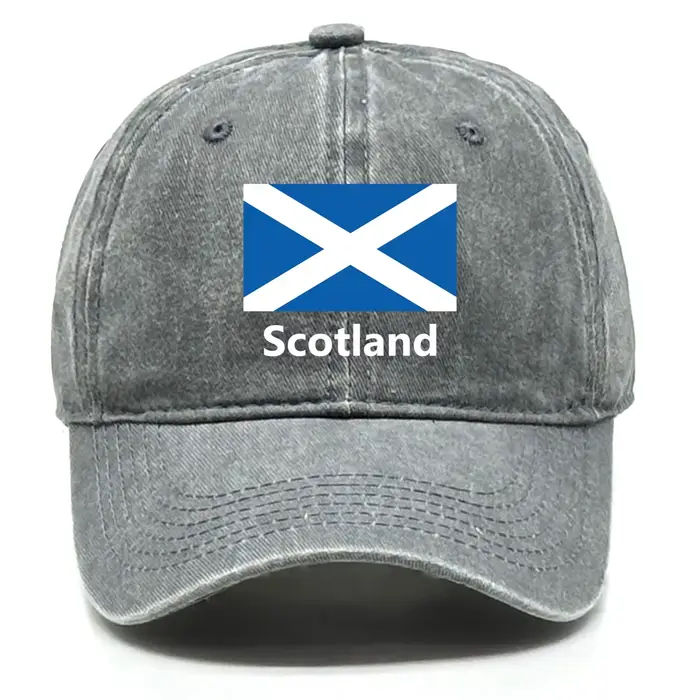 Casquette de baseball légère et décontractée avec imprimé drapeau écossais, style vieilli, pour femm