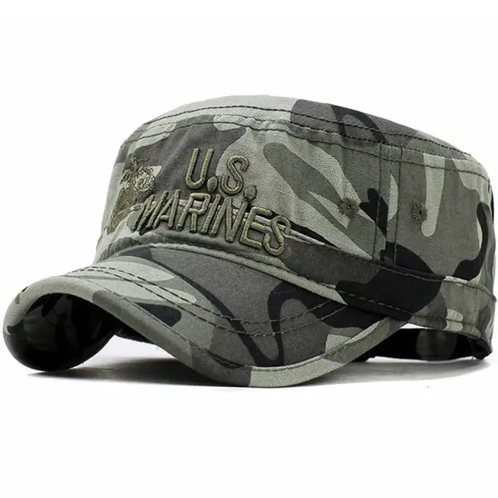 Casquette militaire unisexe US MARINES avec lettres brodées, chapeaux décontractés réglables pour l'
