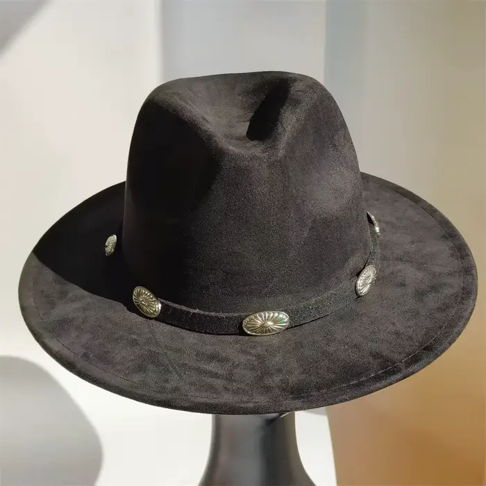 Chapeau fedora en daim simple pour hommes Fedoras avec bande faite à la main
