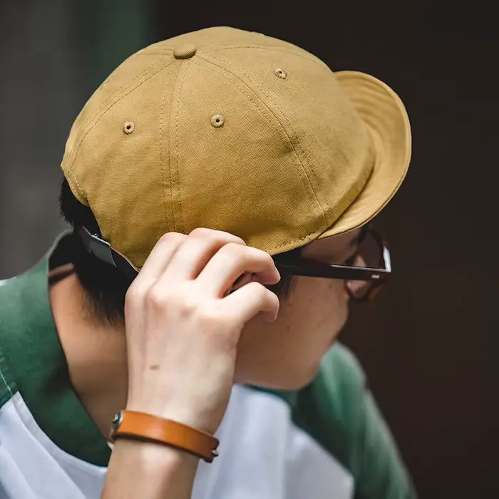 Maden rétro casquette à visière pour hommes béret de créateur streetwear à bord court chapeau à rabat décontracté gavroche chapeaux jean bleu kaki Amekaji porter